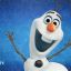 Olaf the happy snowman