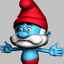 Blue Santa