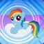 Rainbow horse