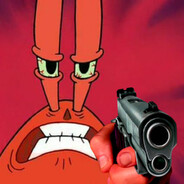 Krabs with a gun