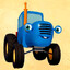 Blue Tractor Farmer