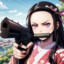 Nezuko with a gun