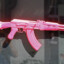 Devil with pink ak 47