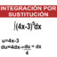 INTEGRACIÓN POR SUSTITUCIÓN