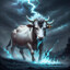 lightning cow