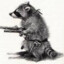 Strapped Raccoon