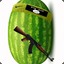 isis watermelon with an ak