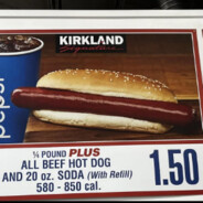 Costco hot dog and drink