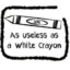 white crayon