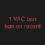 1 VAC ban on record