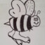 i drew a bee with feet