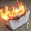 Combustible toaster