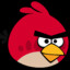 The angry bird from angry birds