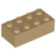 2x4 sand LEGO brick