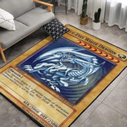 Blue-Eyes White Dragon rug