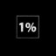 1%
