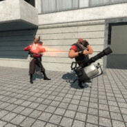 Heavy and Medic in gm_construct