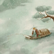 独钓寒江雪。