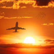 像太空中的飞机