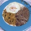 feijão com ovos fritos