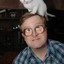bubbles with his cats
