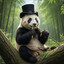 Top Hat Panda