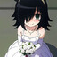 tomoko in wedding dress