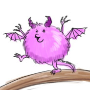 Pink Fluffy Dragon