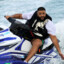 fat dude on a jet ski