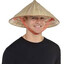 chineseman with a ricehat