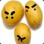 three angry potato