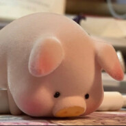 抱着小猪嘬猪尾巴