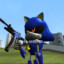 Metal Sonic with a gun