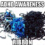ADHD awareness ribbon