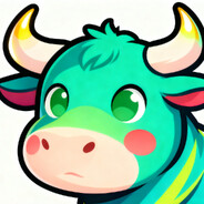 大角牛挺胸向前