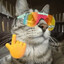 Meowing