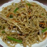 火腿肉丝蛋炒面