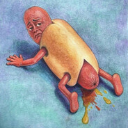 Sad Hotdog Man (Kwibby)