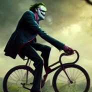 joker on a bike