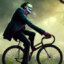 joker on a bike