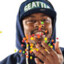 lynch eating skittles