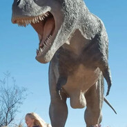 Dinosaur with ballsack