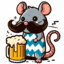 крыса с пивом