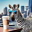 Zebra dělá tuc tuc