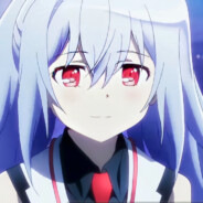 白毛红瞳双马尾