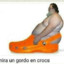 Gordo en Crocs