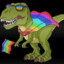 Gay Sparkly T-Rex!