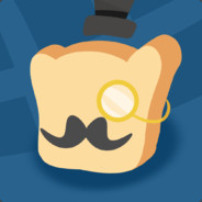 mustached toast