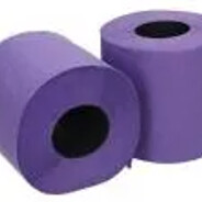 Violet toilet paper