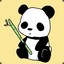 Panda eats BAMBOO